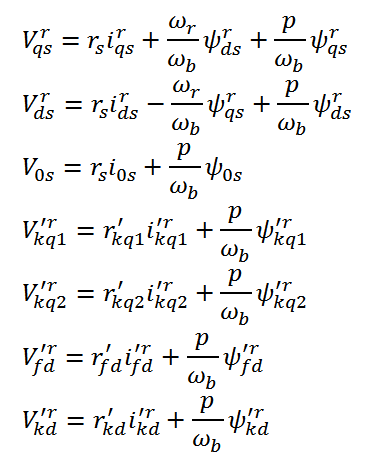 State Equation of Synchronous Machine (1)